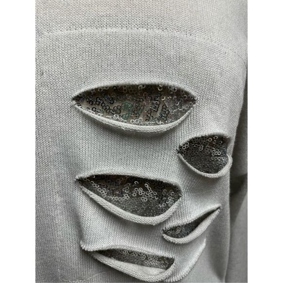 Tempo Paris Grey Long Sleeve Tunic Size M/L NWT - Picture 4 of 6